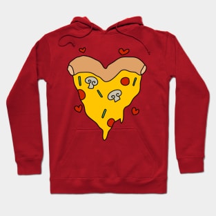 Heart Shaped Pizza Slice Hoodie